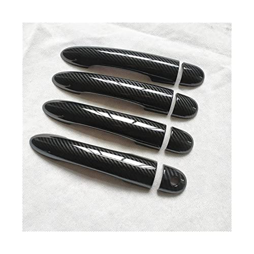 HETEVSCCK Für Für Clio 3 III MK3 2006 2007 2008 2009 2010 2011 2012 Türgriffabdeckung Ziergriffe Abdeckungen Kunststoff (1) von HETEVSCCK