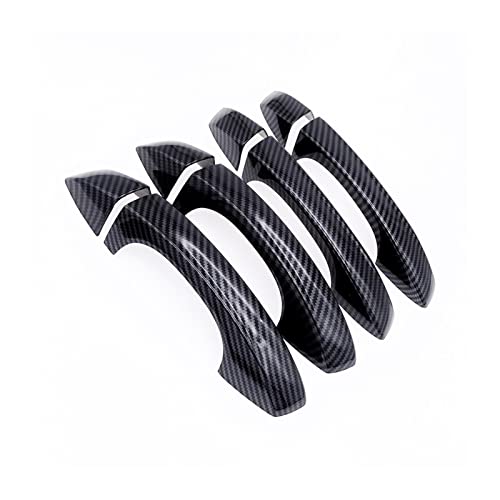 HETEVSCCK Für Für Octavia A7 2014 2015 2016 2017 2018 4 Stücke Auto Seitentürgriff Abdeckung Trim ABS Dekoration Kappe Aufkleber (2) von HETEVSCCK