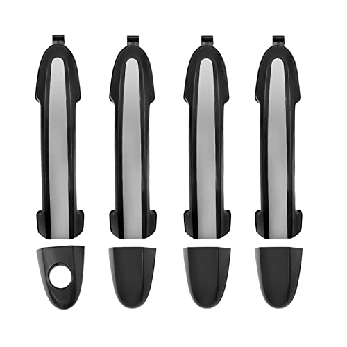 HETEVSCCK Für Hyunda Für Santa Fe 2007 2008 2009 2010 2001 2012 Vorne Hinten Links Rechts Außentürgriffe Chrom 83661-2B000 (1 Set) von HETEVSCCK