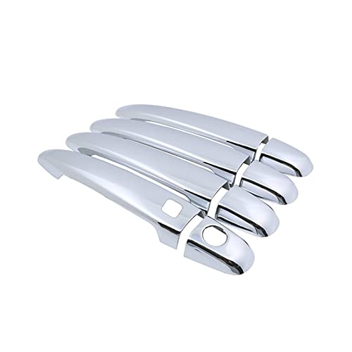 HETEVSCCK Für Toyota Für Alphard AH10 2002 2003 2004 2005 2006 2007 2008 Türgriffabdeckung Aufkleber Dekoration (1 Button 4 Door) von HETEVSCCK