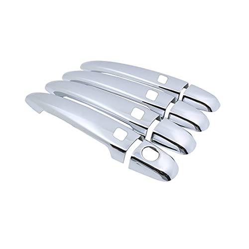 HETEVSCCK Für Toyota Für Alphard AH10 2002 2003 2004 2005 2006 2007 2008 Türgriffabdeckung Aufkleber Dekoration (4 Button 4 Door) von HETEVSCCK