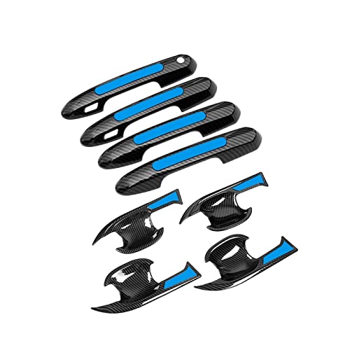 HETEVSCCK Für Toyota RAV4 XA50 2019 2020 2021 2022 2023 Für RAV 4 Hybrid Auto Türgriff Schüssel Abdeckung Schutz Trim Fall ABS Aufkleber (AB 1) von HETEVSCCK