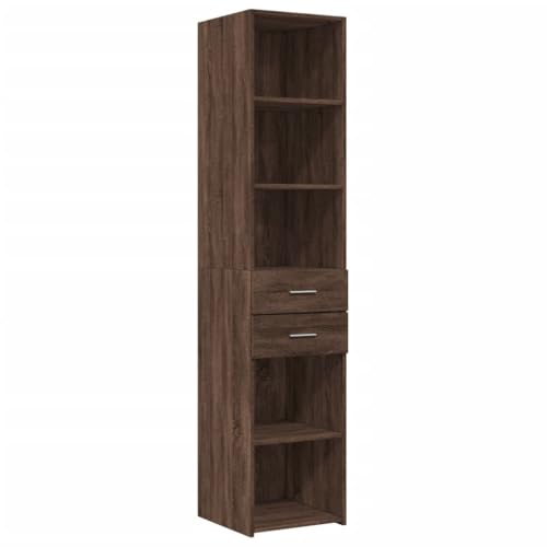 HETFTJN Anrichte Sideboard Sideboard Wohnzimmer Küchenschränke Highboard - Highboard Braun Eichen-Optik 40x42,5x185 cm Holzwerkstoff für Schlafzimmer Büro Küche Outdoor HETFTJN Anrichte Sideboard Sideboard Wohnzimmer Küchenschränke Highboard - Highboard Braun Eichen-Optik 40x42,5x185 cm Holzwerkstoff für Schlafzimmer Büro Küche Outdoor von HETFTJN