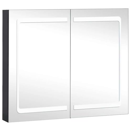 HETFTJN Badezimmermöbel Badezimmerschrank Schmal Badregal Badmöbel - LED-Spiegelschrank fürs Bad 80x12,2x68 cm für Flur Küche Wohnzimmer Badezimmer HETFTJN Badezimmermöbel Badezimmerschrank Schmal Badregal Badmöbel - LED-Spiegelschrank fürs Bad 80x12,2x68 cm für Flur Küche Wohnzimmer Badezimmer von HETFTJN