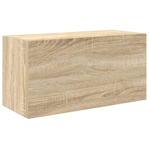 HETFTJN Badezimmermöbel Medizinschrank Badregal Badezimmer Regal - Bad-Wandschrank Sonoma-Eiche 60x25x30 cm Holzwerkstoff für Wohnzimmer Flur Badezimmer Küche HETFTJN Badezimmermöbel Medizinschrank Badregal Badezimmer Regal - Bad-Wandschrank Sonoma-Eiche 60x25x30 cm Holzwerkstoff für Wohnzimmer Flur Badezimmer Küche von HETFTJN