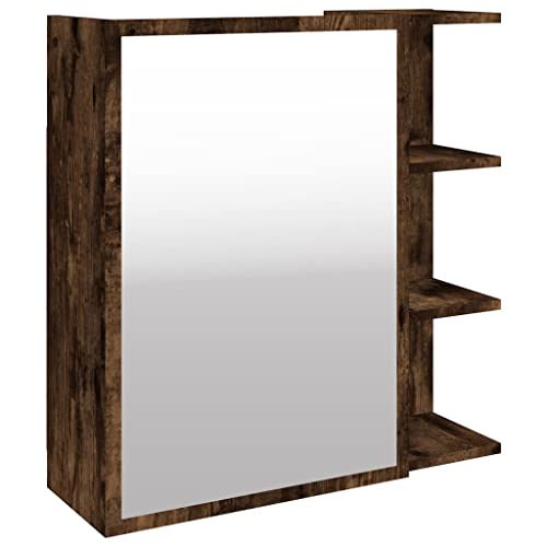 HETFTJN Badschrank Schmal Medikamenten Aufbewahrung Badregal Badezimmer Unterschrank - Bad-Spiegelschrank Räuchereiche 62,5x20,5x64 cm Holzwerkstoff für Küche Badezimmer Flur Wohnzimmer HETFTJN Badschrank Schmal Medikamenten Aufbewahrung Badregal Badezimmer Unterschrank - Bad-Spiegelschrank Räuchereiche 62,5x20,5x64 cm Holzwerkstoff für Küche Badezimmer Flur Wohnzimmer von HETFTJN