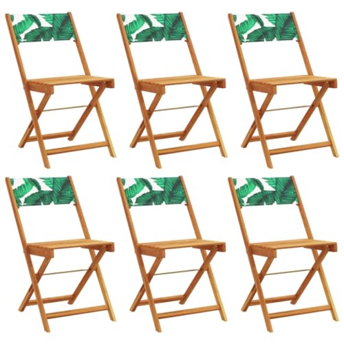 HETFTJN Balkon Möbel Gartensessel Strandstuhl Gartenmöbel - Gartenstühle 6 STK. Klappbar Grün Stoff und Massivholz für Campingplatz Pool Garten Bar HETFTJN Balkon Möbel Gartensessel Strandstuhl Gartenmöbel - Gartenstühle 6 STK. Klappbar Grün Stoff und Massivholz für Campingplatz Pool Garten Bar von HETFTJN