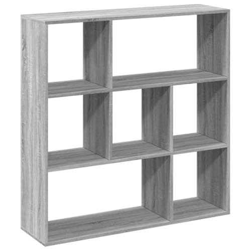 HETFTJN Balkon Regal Bookshelf Badezimmer Kleines Regal - Raumteiler-Bücherregal Grau Sonoma 102x29x103,5 cm für Abstellraum Badezimmer Küche Balkon HETFTJN Balkon Regal Bookshelf Badezimmer Kleines Regal - Raumteiler-Bücherregal Grau Sonoma 102x29x103,5 cm für Abstellraum Badezimmer Küche Balkon von HETFTJN