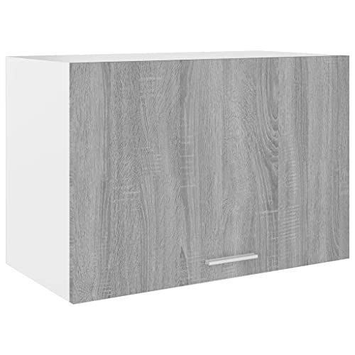 HETFTJN Barschrank Küchenunterschrank Küchenschränke Vorratsschrank - Hängeschrank Grau Sonoma 60x31x40 cm Holzwerkstoff für Küche Esszimmer Wohnzimmer Badezimmer von HETFTJN