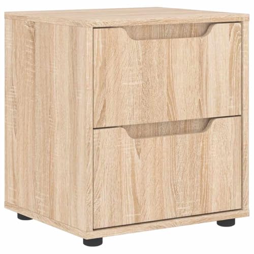 HETFTJN Bedside Tables Nachtschränkchen Nachtkasten Telefonschrank - Nachttisch VISNES Sonoma-Eiche 45x40x50 cm Holzwerkstoff für Jugendzimmer Schlafzimmer Balkon Wohnzimmer HETFTJN Bedside Tables Nachtschränkchen Nachtkasten Telefonschrank - Nachttisch VISNES Sonoma-Eiche 45x40x50 cm Holzwerkstoff für Jugendzimmer Schlafzimmer Balkon Wohnzimmer von HETFTJN