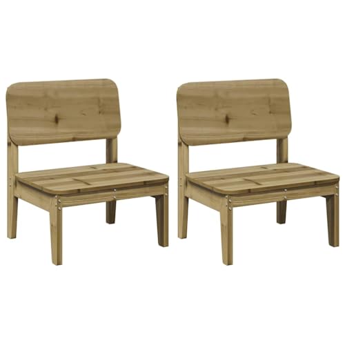 HETFTJN Bistrostühle Barhocker Gartenstuhl Camping Stuhl - Gartenstühle 2 STK. 60x52,5x72 cm Kiefernholz Imprägniert für Terrasse Pool Bar Balkon von HETFTJN