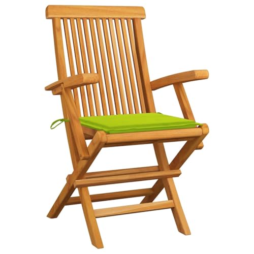 HETFTJN Bistrostuhl Outdoor Gartenstühle Strandstuhl Balkonstuhl - Gartenstühle mit Hellgrünen Kissen 8 STK. Massivholz Teak für Terrasse Bar Balkon Outdoor HETFTJN Bistrostuhl Outdoor Gartenstühle Strandstuhl Balkonstuhl - Gartenstühle mit Hellgrünen Kissen 8 STK. Massivholz Teak für Terrasse Bar Balkon Outdoor von HETFTJN