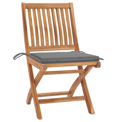 HETFTJN Bistrostuhl Outdoor Gartenstuhl Strandstuhl Camping Stuhl - Klappbare Gartenstühle mit Kissen 4 STK. Massivholz Teak für Campingplatz Bar Outdoor Terrasse HETFTJN Bistrostuhl Outdoor Gartenstuhl Strandstuhl Camping Stuhl - Klappbare Gartenstühle mit Kissen 4 STK. Massivholz Teak für Campingplatz Bar Outdoor Terrasse von HETFTJN