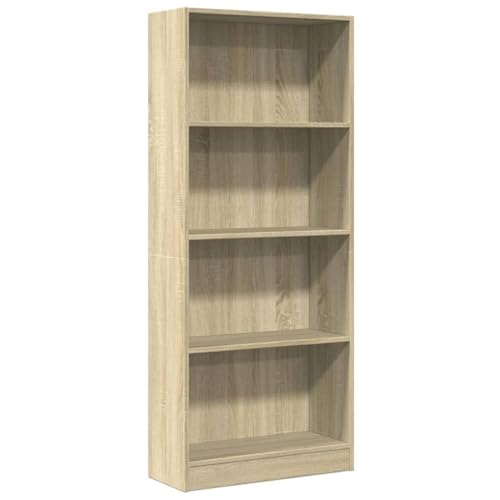 HETFTJN Bücherregal Deko Badregal Schmales Regal Badezimmer Regal - Bücherregal Sonoma-Eiche 60x24x143 cm Holzwerkstoff für Schlafzimmer Wohnzimmer Balkon Büro HETFTJN Bücherregal Deko Badregal Schmales Regal Badezimmer Regal - Bücherregal Sonoma-Eiche 60x24x143 cm Holzwerkstoff für Schlafzimmer Wohnzimmer Balkon Büro von HETFTJN