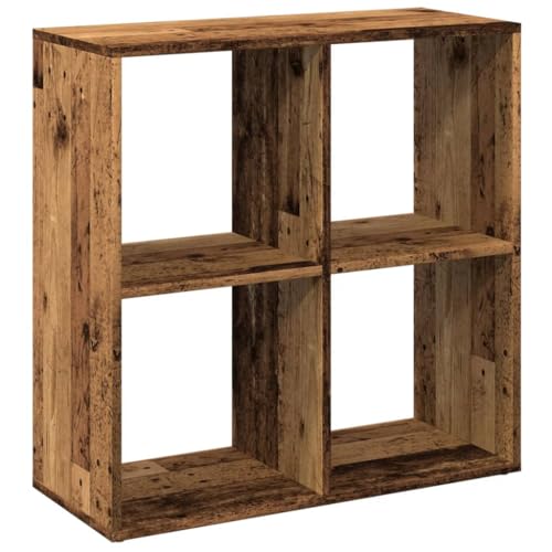 HETFTJN Bücherregal Deko Bookshelf Badregal Kleines Bücherregal - Raumteiler-Bücherregal Altholz-Optik 69,5x29x69,5 cm für Büro Küche Badezimmer Schlafzimmer HETFTJN Bücherregal Deko Bookshelf Badregal Kleines Bücherregal - Raumteiler-Bücherregal Altholz-Optik 69,5x29x69,5 cm für Büro Küche Badezimmer Schlafzimmer von HETFTJN