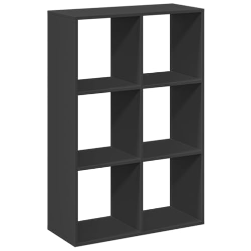 HETFTJN Bücherregal Deko Bookshelf Badregal Kleines Bücherregal - Raumteiler-Bücherregal Schwarz 69,5x29x103,5 cm Holzwerkstoff für Büro Küche Badezimmer Schlafzimmer HETFTJN Bücherregal Deko Bookshelf Badregal Kleines Bücherregal - Raumteiler-Bücherregal Schwarz 69,5x29x103,5 cm Holzwerkstoff für Büro Küche Badezimmer Schlafzimmer von HETFTJN