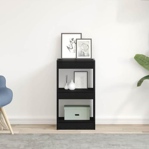 HETFTJN Bücherregal Schwarz Eiche 40x30x71,5 cm Schmaler Raumteiler mit 3 Fächern Modernes Design für Wohnzimmer Schlafzimmer und Büro HETFTJN Bücherregal Schwarz Eiche 40x30x71,5 cm Schmaler Raumteiler mit 3 Fächern Modernes Design für Wohnzimmer Schlafzimmer und Büro von HETFTJN