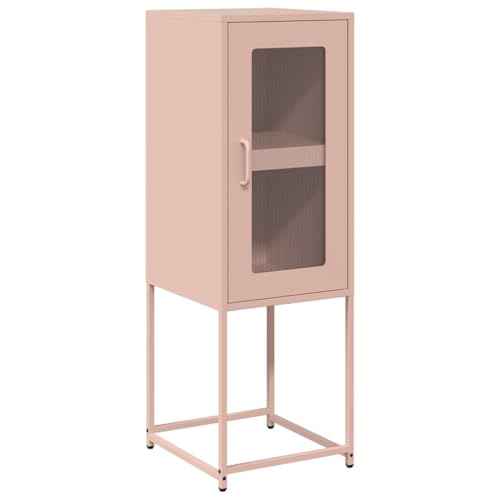 HETFTJN Buffetschrank Küche Vitrinenschrank Mehrzweckschrank Anrichte Küche - Sideboard Rosa 36x39x107 cm Kaltgewalzter Stahl für Büro Wohnzimmer Outdoor Küche HETFTJN Buffetschrank Küche Vitrinenschrank Mehrzweckschrank Anrichte Küche - Sideboard Rosa 36x39x107 cm Kaltgewalzter Stahl für Büro Wohnzimmer Outdoor Küche von HETFTJN