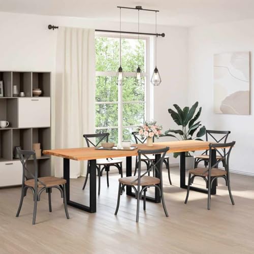 HETFTJN Esstische Esstisch Klein Esszimmertische Konferenztisch - Esstisch Hellbraun 280x100x74 cm Massivholz Eiche Rechteckig für Garten Campingplatz Wohnzimmer Konferenzraum HETFTJN Esstische Esstisch Klein Esszimmertische Konferenztisch - Esstisch Hellbraun 280x100x74 cm Massivholz Eiche Rechteckig für Garten Campingplatz Wohnzimmer Konferenzraum von HETFTJN