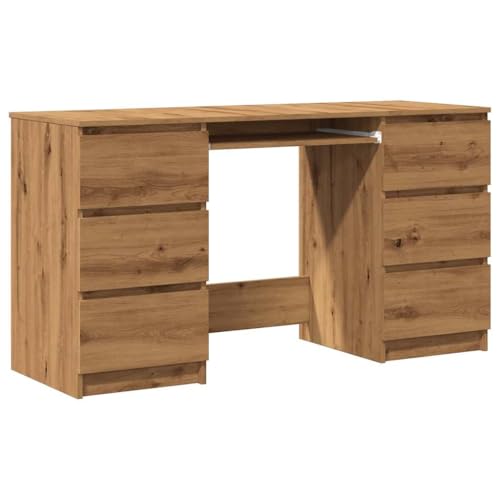 HETFTJN Gaming Schreibtisch Kleiner Schreibtisch Konsolentisch Computertische - Schreibtisch Artisan-Eiche 140x50x77 cm Holzwerkstoff für Küche Esszimmer Arbeitszimmer Wohnzimmer HETFTJN Gaming Schreibtisch Kleiner Schreibtisch Konsolentisch Computertische - Schreibtisch Artisan-Eiche 140x50x77 cm Holzwerkstoff für Küche Esszimmer Arbeitszimmer Wohnzimmer von HETFTJN