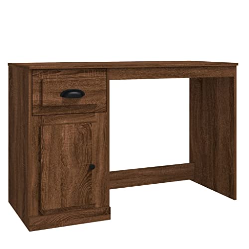 HETFTJN Gaming Schreibtisch Kleiner Schreibtisch Konsolentisch Computertische - Schreibtisch mit Schublade Braun Eichen-Optik 115x50x75 cm für Arbeitszimmer Büro Balkon Esszimmer HETFTJN Gaming Schreibtisch Kleiner Schreibtisch Konsolentisch Computertische - Schreibtisch mit Schublade Braun Eichen-Optik 115x50x75 cm für Arbeitszimmer Büro Balkon Esszimmer von HETFTJN