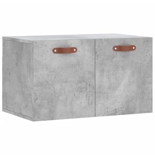 HETFTJN Garten Schrank Outdoor Medizinschrank Organizer Spind Schrank - Wandschrank Betongrau 60x36,5x35 cm Holzwerkstoff für Outdoor Garten Küche Ankleidezimmer von HETFTJN
