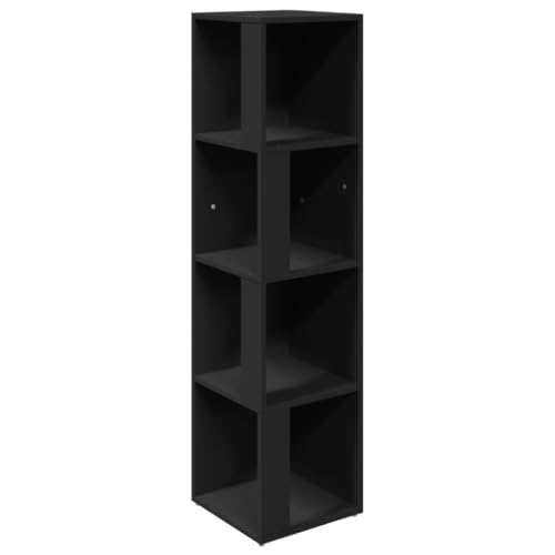 HETFTJN Garten Schrank Outdoor Schrank Organizer Medikamentenschrank Apothekerschrank - Eckregal Schwarz 33x33x132 cm Holzwerkstoff für Abstellraum Ankleidezimmer Büro Flur HETFTJN Garten Schrank Outdoor Schrank Organizer Medikamentenschrank Apothekerschrank - Eckregal Schwarz 33x33x132 cm Holzwerkstoff für Abstellraum Ankleidezimmer Büro Flur von HETFTJN