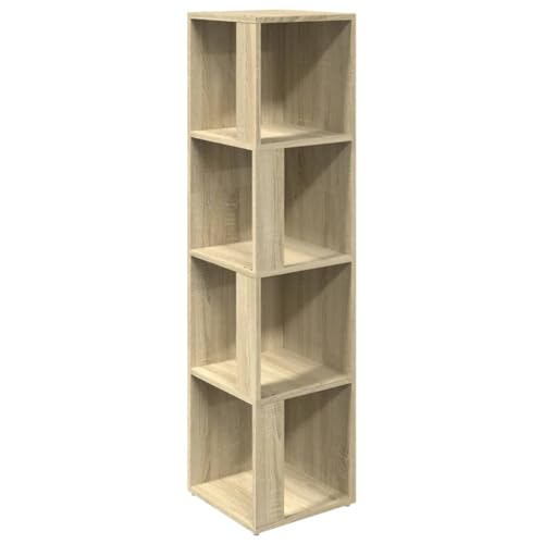 HETFTJN Garten Schrank Outdoor Schrank Organizer Medikamentenschrank Apothekerschrank - Eckregal Sonoma-Eiche 33x33x132 cm Holzwerkstoff für Abstellraum Ankleidezimmer Büro Flur HETFTJN Garten Schrank Outdoor Schrank Organizer Medikamentenschrank Apothekerschrank - Eckregal Sonoma-Eiche 33x33x132 cm Holzwerkstoff für Abstellraum Ankleidezimmer Büro Flur von HETFTJN