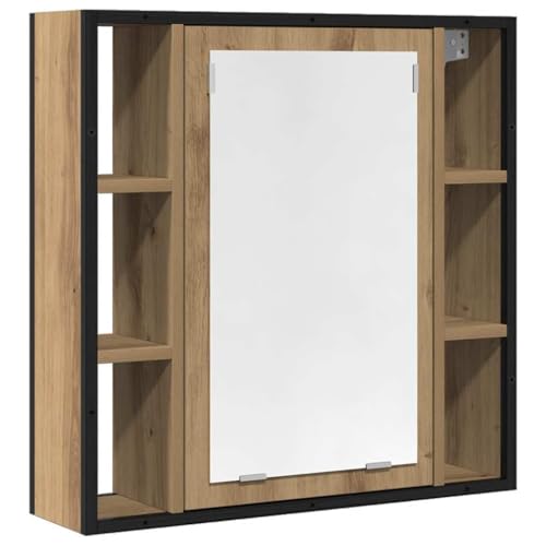 HETFTJN Highboard Medikamenten Aufbewahrung Medizinschrank Badmöbel - Bad-Spiegelschrank Artisan-Eiche 60x16x60cm Holzwerkstoff für Wohnzimmer Küche Flur Badezimmer HETFTJN Highboard Medikamenten Aufbewahrung Medizinschrank Badmöbel - Bad-Spiegelschrank Artisan-Eiche 60x16x60cm Holzwerkstoff für Wohnzimmer Küche Flur Badezimmer von HETFTJN