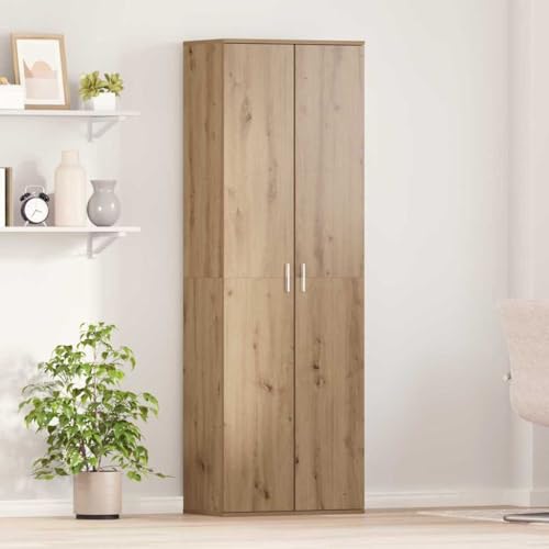 HETFTJN Hochschrank Artisan Eiche 60x35x180 cm Moderner Stauraum Schrank mit 5 Regalen und 4 Türen aus Robustem Holzdekor für Wohnzimmer und Büro HETFTJN Hochschrank Artisan Eiche 60x35x180 cm Moderner Stauraum Schrank mit 5 Regalen und 4 Türen aus Robustem Holzdekor für Wohnzimmer und Büro von HETFTJN
