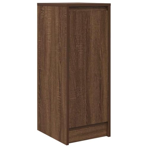 HETFTJN Kaffeeschrank Kleiner Schrank Vorratsschrank Küche Kitchen Cabinet - Sideboard Braun Eichen-Optik 29,5x34x76 cm Holzwerkstoff für Esszimmer Arbeitszimmer Küche Wohnzimmer von HETFTJN