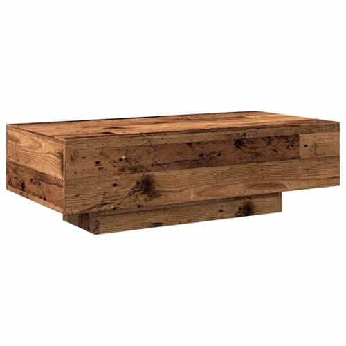 HETFTJN Kleiner Tisch Wohnzimmertisch Couch Table Coffee Table Living Room - Couchtisch Altholz-Optik 100x49,5x31 cm Holzwerkstoff für Schlafzimmer Garten Flur Balkon HETFTJN Kleiner Tisch Wohnzimmertisch Couch Table Coffee Table Living Room - Couchtisch Altholz-Optik 100x49,5x31 cm Holzwerkstoff für Schlafzimmer Garten Flur Balkon von HETFTJN
