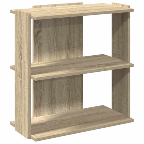 HETFTJN Kleines Bücherregal Bücherschrank Badregal Buchregal - Bücherregal 3 Böden Sonoma-Eiche 60x30x60 cm Holzwerkstoff für Wohnzimmer Küche Balkon Abstellraum HETFTJN Kleines Bücherregal Bücherschrank Badregal Buchregal - Bücherregal 3 Böden Sonoma-Eiche 60x30x60 cm Holzwerkstoff für Wohnzimmer Küche Balkon Abstellraum von HETFTJN