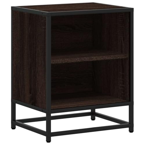 HETFTJN Living Room Table Wohnzimmertisch Nachtkasten Sideboard Wohnzimmer - Nachttisch Braun Eichen-Optik 40x31x50 cm Holzwerkstoff Metall für Balkon Schlafzimmer Wohnzimmer Jugendzimmer HETFTJN Living Room Table Wohnzimmertisch Nachtkasten Sideboard Wohnzimmer - Nachttisch Braun Eichen-Optik 40x31x50 cm Holzwerkstoff Metall für Balkon Schlafzimmer Wohnzimmer Jugendzimmer von HETFTJN