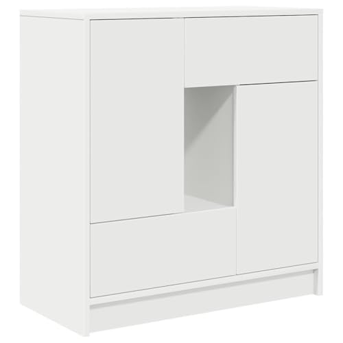 HETFTJN Mutfak Dolabı Sideboard Wohnzimmer Apothekerschrank Küche Wohnzimmerschränke - Sideboard mit Schubladen und Türen Weiß 70,5x34x74,5 cm für Küche Wohnzimmer Esszimmer Badezimmer HETFTJN Mutfak Dolabı Sideboard Wohnzimmer Apothekerschrank Küche Wohnzimmerschränke - Sideboard mit Schubladen und Türen Weiß 70,5x34x74,5 cm für Küche Wohnzimmer Esszimmer Badezimmer von HETFTJN