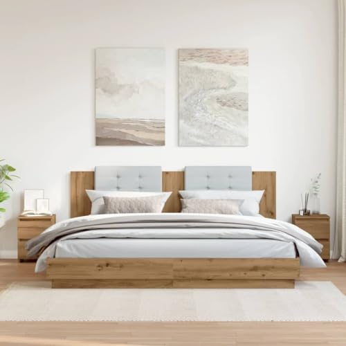HETFTJN Nachtisch Wohnzimmertisch Nachtschränkchen Telefonschrank - Nachttische 2 STK. Artisan-Eiche 30x30x40 cm Holzwerkstoff für Schlafzimmer Jugendzimmer Wohnzimmer Balkon HETFTJN Nachtisch Wohnzimmertisch Nachtschränkchen Telefonschrank - Nachttische 2 STK. Artisan-Eiche 30x30x40 cm Holzwerkstoff für Schlafzimmer Jugendzimmer Wohnzimmer Balkon von HETFTJN