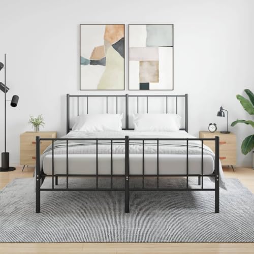 HETFTJN Nachttische 2er Set Sonoma Eiche 40x35x47,5 cm Holzwerkstoff mit Metallfüßen Modernes Design Robuste Kommode mit Schubladen für Schlafzimmer Wohnzimmer Flur von HETFTJN