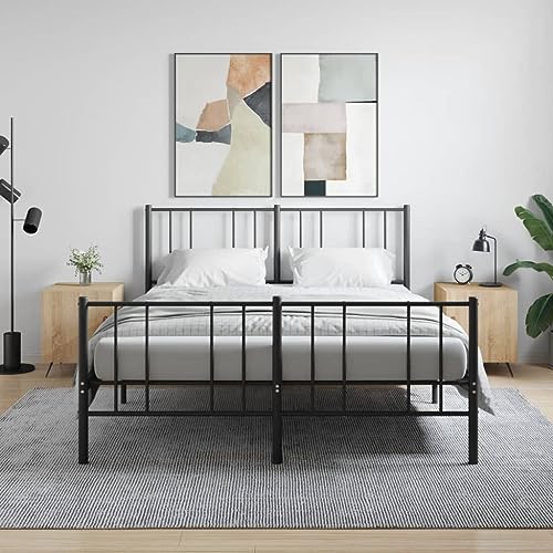 HETFTJN Nachttische 2er Set Sonoma Eiche Holzwerkstoff 40x40x50 cm mit Metallfüßen Moderne Kommode für Schlafzimmer Wohnzimmer Flur HETFTJN Nachttische 2er Set Sonoma Eiche Holzwerkstoff 40x40x50 cm mit Metallfüßen Moderne Kommode für Schlafzimmer Wohnzimmer Flur von HETFTJN