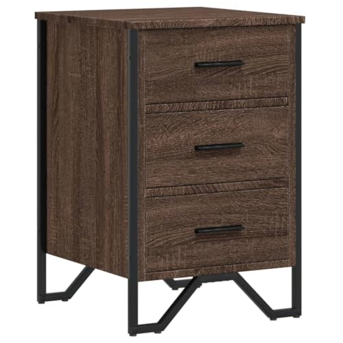 HETFTJN Nightstand Couchtisch Nachtkasten Druckertisch - Nachttisch Braun Eichen-Optik 40x41x60 cm Holzwerkstoff für Wohnzimmer Balkon Jugendzimmer Schlafzimmer HETFTJN Nightstand Couchtisch Nachtkasten Druckertisch - Nachttisch Braun Eichen-Optik 40x41x60 cm Holzwerkstoff für Wohnzimmer Balkon Jugendzimmer Schlafzimmer von HETFTJN