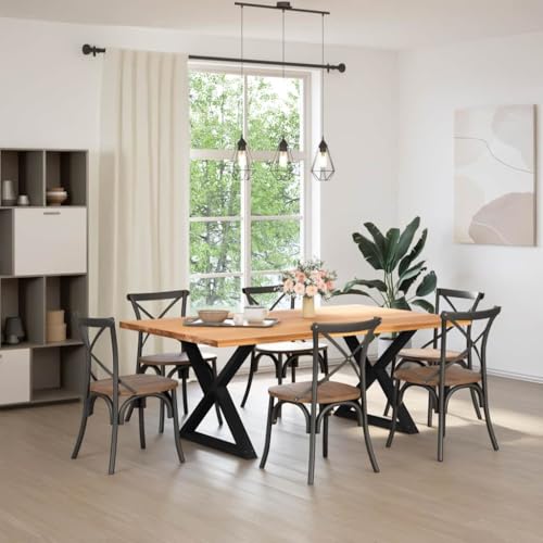 HETFTJN Partytisch Küchentisch Couchtisch Kleiner Küchentisch - Esstisch Hellbraun 200x120x74 cm Massivholz Eiche Rechteckig für Küche Esszimmer Garten Balkon HETFTJN Partytisch Küchentisch Couchtisch Kleiner Küchentisch - Esstisch Hellbraun 200x120x74 cm Massivholz Eiche Rechteckig für Küche Esszimmer Garten Balkon von HETFTJN