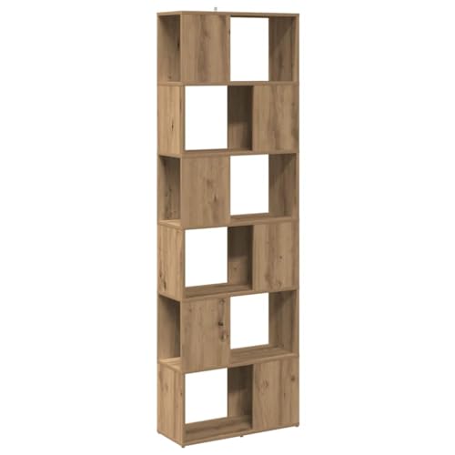HETFTJN Raumtrenner Regal Bookshelf Eckregal Küche Balkon Regal - Bücherregal/Raumteiler Artisan-Eiche 60x24x186 cm für Büro Küche Balkon Schlafzimmer HETFTJN Raumtrenner Regal Bookshelf Eckregal Küche Balkon Regal - Bücherregal/Raumteiler Artisan-Eiche 60x24x186 cm für Büro Küche Balkon Schlafzimmer von HETFTJN