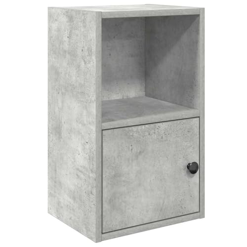 HETFTJN Raumtrenner Regal Bookshelf Eckregal Küche Balkon Regal - Bücherregal Betongrau 31x24x52 cm Holzwerkstoff für Küche Balkon Schlafzimmer Badezimmer von HETFTJN