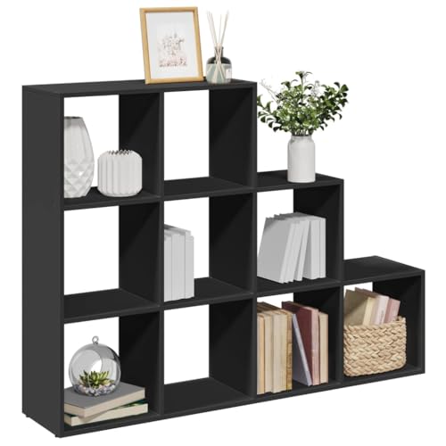 HETFTJN Raumtrenner Regal Eckregal Küche Schmales Regal Standregale - Raumteiler-Bücherregal 3 Stufen Schwarz 137,5x29x103,5 cm für Wohnzimmer Schlafzimmer Büro Küche HETFTJN Raumtrenner Regal Eckregal Küche Schmales Regal Standregale - Raumteiler-Bücherregal 3 Stufen Schwarz 137,5x29x103,5 cm für Wohnzimmer Schlafzimmer Büro Küche von HETFTJN