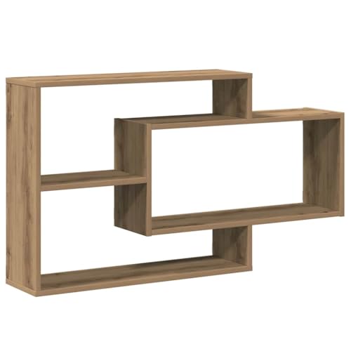 HETFTJN Regale Wand Bücherregal Wand Regalböden Wandregal Wohnzimmer - Wandregal Artisan-Eiche 104x20x58,5 cm Holzwerkstoff für Bad Outdoor Zimmer Küche von HETFTJN