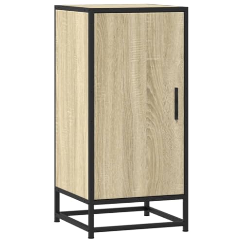 HETFTJN Schrank Flur Vitrinenschrank Schuhschrank Mehrzweckschrank - Sideboard Sonoma-Eiche 35,5x35x76 cm Holzwerkstoff und Metall für Outdoor Schlafzimmer Bad Küche HETFTJN Schrank Flur Vitrinenschrank Schuhschrank Mehrzweckschrank - Sideboard Sonoma-Eiche 35,5x35x76 cm Holzwerkstoff und Metall für Outdoor Schlafzimmer Bad Küche von HETFTJN