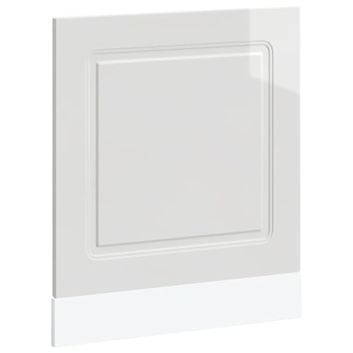 HETFTJN Schrank für Küche Apothekerschrank Küche Küchenunterschrank Küchenbuffet Buffetschrank - Geschirrspülerblende Kalmar Hochglanz-Weiß 60x1,5x67 cm für Wohnzimmer Küche Badezimmer Esszimmer von HETFTJN