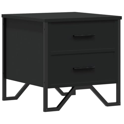 HETFTJN Side Table Bedroom Beistelltisch Couch Wohnzimmertisch Sideboard Wohnzimmer - Nachttisch Schwarz 40x41x40 cm Holzwerkstoff für Jugendzimmer Schlafzimmer Wohnzimmer Balkon HETFTJN Side Table Bedroom Beistelltisch Couch Wohnzimmertisch Sideboard Wohnzimmer - Nachttisch Schwarz 40x41x40 cm Holzwerkstoff für Jugendzimmer Schlafzimmer Wohnzimmer Balkon von HETFTJN