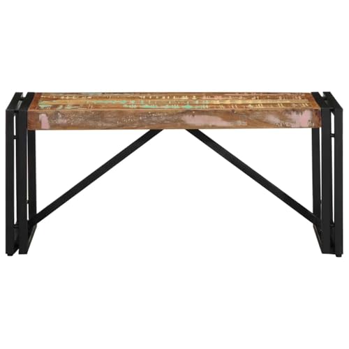 HETFTJN Side Table Beistelltisch Couch Satztische Fürs Wohnzimmer Beistelltische - Couchtisch Mehrfarbig 80x40x35 cm Altholz Massivholz für Flur Bedroom Garten Balkon HETFTJN Side Table Beistelltisch Couch Satztische Fürs Wohnzimmer Beistelltische - Couchtisch Mehrfarbig 80x40x35 cm Altholz Massivholz für Flur Bedroom Garten Balkon von HETFTJN