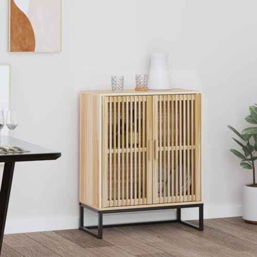 HETFTJN Sideboard 60x30x75 cm aus Holzwerkstoff mit Massivkiefer Klassisches Design & Robuste Eisenbeine Vielseitiger Aufbewahrungsschrank für Wohnzimmer Küche und Flur HETFTJN Sideboard 60x30x75 cm aus Holzwerkstoff mit Massivkiefer Klassisches Design & Robuste Eisenbeine Vielseitiger Aufbewahrungsschrank für Wohnzimmer Küche und Flur von HETFTJN