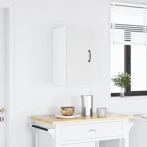 HETFTJN Sideboard Wohnzimmer Apothekerschrank Küche Vorratsschrank Barschrank - Küchen-Hängeschrank Lucca Weiß Holzwerkstoff für Esszimmer Küche Badezimmer Wohnzimmer von HETFTJN